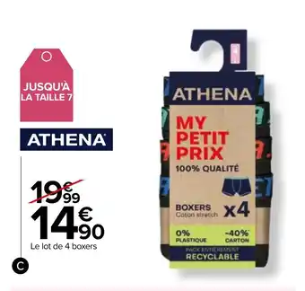 Carrefour Boxers homme "My petit prix" offre