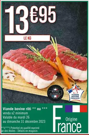 Casino Supermarchés Viande bovine rôti offre