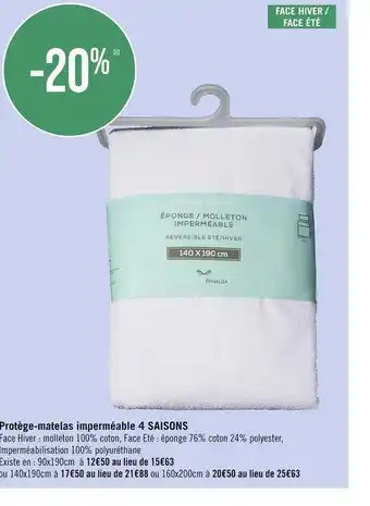 Protège-matelas imperméable 4 saisons