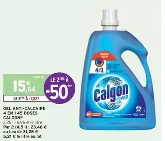 Intermarché Calgon gel anti-calcaire 4 en 1 45 doses (b) offre