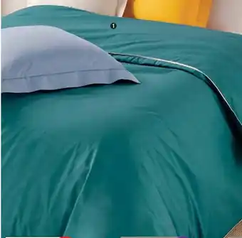 Intermarché Domédia housse de couette 1 personne + 1 taie d'oreiller offre