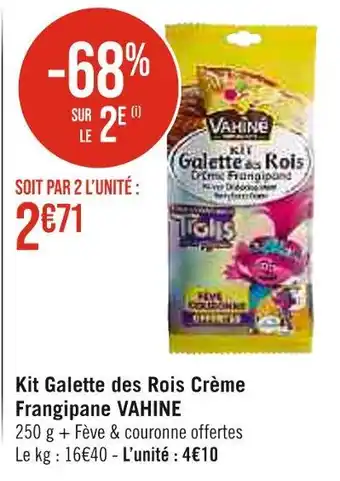 Vahine kit galette des rois crème frangipane