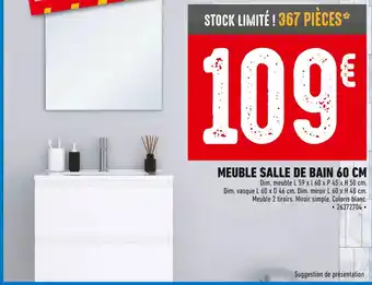 Brico Cash Meuble salle de bain 60 cm offre
