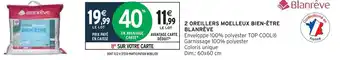 Blanrêve 2 oreillers moelleux bien-être