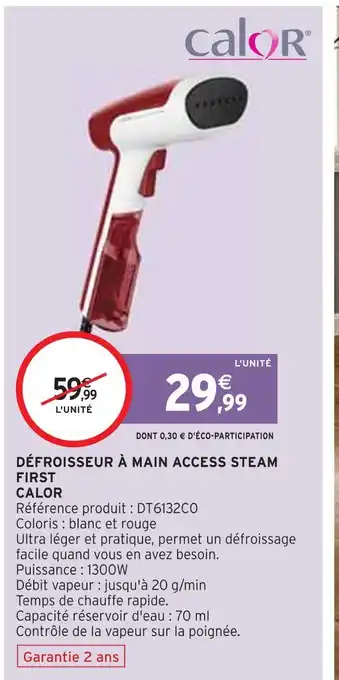 Calor défroisseur à main access steam first