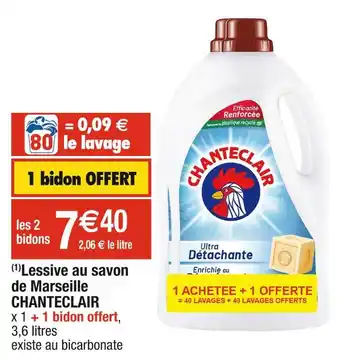 Cora x Carrefour Chanteclair (1)lessive au savon de marseille offre