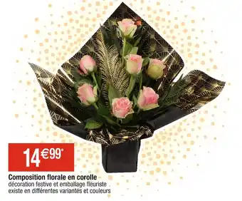 Cora x Carrefour Composition florale en corolle offre