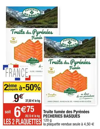Pecheries basques truite fumée des pyrénées