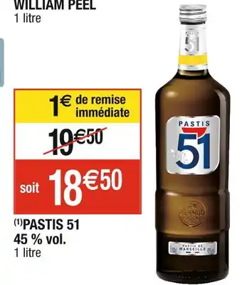Cora x Carrefour Pastis 51 pastis 51 45 % vol offre