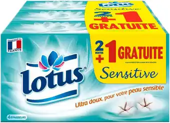 Match Lotus mouchoirs offre