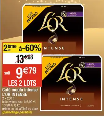 Cora x Carrefour L’or intense café moulu intense offre