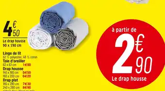 Cora x Carrefour Linge de lit offre