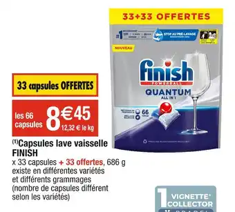 Cora x Carrefour Finish (1)capsules lave vaisselle offre
