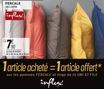 Cora x Carrefour Influx percale offre