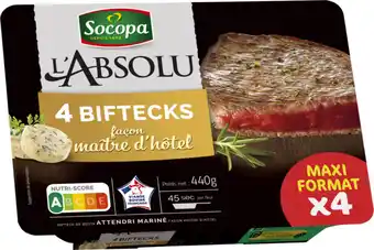 Carrefour Market 4 biftecks façon maître d'hôtel socopa offre