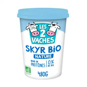 Carrefour Market Les 2 vaches skyr nature bio offre