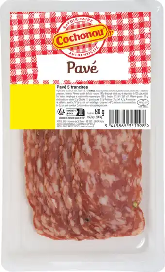 Carrefour Market Cochonou pavé offre
