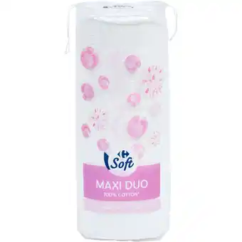 Carrefour Market Carrefour soft coton à démaquiller maxi duo offre