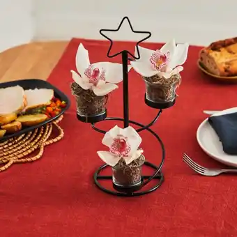 Carrefour Market Orchidée centre de table 3 fleurons (h) offre