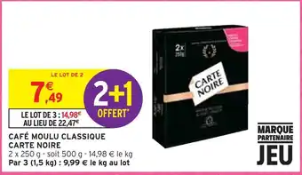 Intermarché Carte noire café moulu classique offre