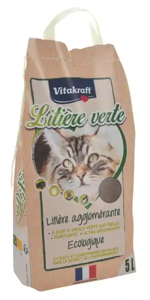 Carrefour Market Vitakraft litière verte agglomérante offre