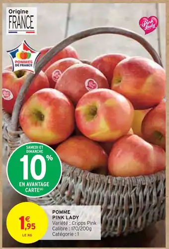 Intermarché Pink lady pomme offre
