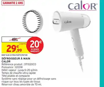 Intermarché Calor défroisseur à main offre