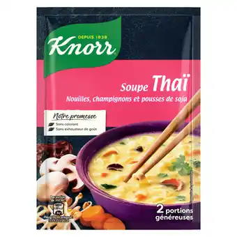 Carrefour Knorr soupe déshydratée thaï offre