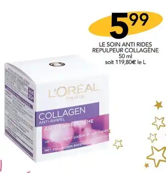 Stokomani L'oréal le soin anti rides repulpeur collagène offre