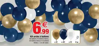 Bazarland Kit arche à ballons offre