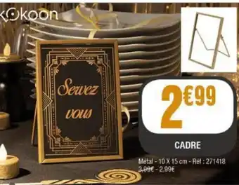 La Foir'Fouille CADRE offre