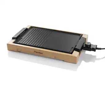 Bricomarché Plancha gril électrique 2000w 47x26cm noir - ag2000bb offre