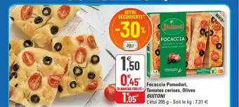 G20 Focaccia Pomodori, Tomates Cerises, Olives Buitoni offre