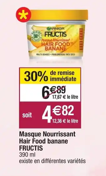 Migros Masque nourrissant hair food banane offre
