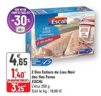 G20 2 Dos Entiers De Lieu Noir Des Iles Fereo Escal offre