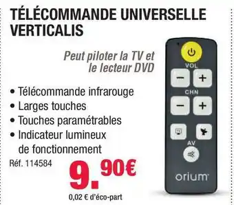 Télécommande Universelle Verticalis