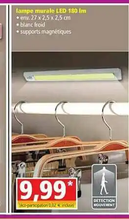 Norma Lampe Murale Led 180 Lm offre