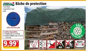 Norma Bâche De Protection Powertec Garden offre