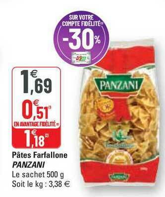 Pâtes Farfallone Panzani