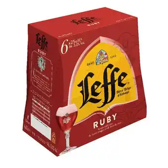 Auchan Bière leffe ruby offre