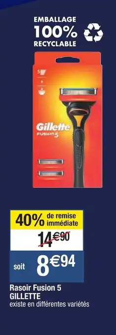 Rasoir fusion 5