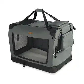 Bricomarché Vounot sac transport pliable chien chat caisse cage portable 60x44x44cm gris offre