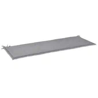 Bricorama Coussin de banc de jardin gris 150 x 50 x 3 cm - gris offre