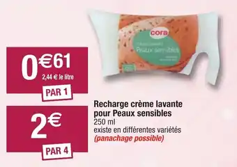 Migros Recharge crème lavante pour Peaux sensibles offre