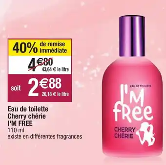 Migros Eau de toilette Cherry chérie offre