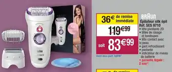 Migros Épilateur silk épil Réf. SES 9710 offre