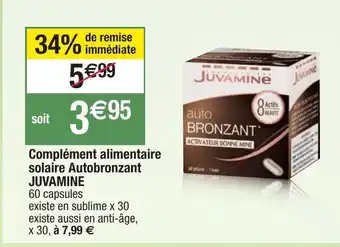Complément alimentaire solaire Autobronzant