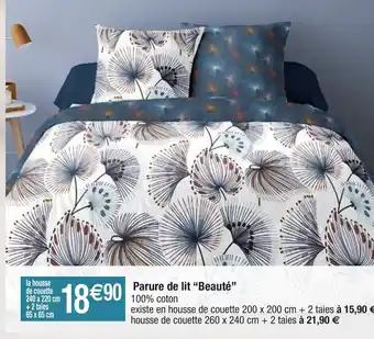 Migros Parure de lit Beauté offre