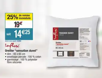 Oreiller sensation duvet