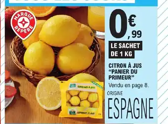 E.Leclerc CITRON À JUS "PANIER DU PRIMEUR" offre